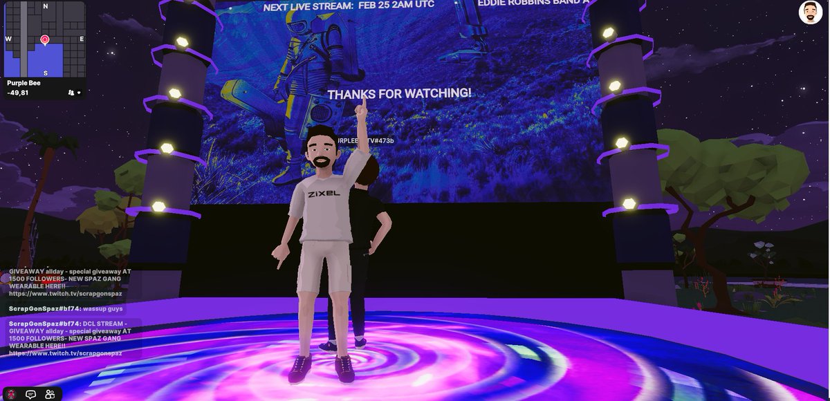 travislee's tweet photo. Rocking the vibes 🤟🤟 @purplebeetv
 
0x07C93b8eC7Bf22472A0C6DdC63cf78A4835459d9 https://t.co/HY71X0Ssly