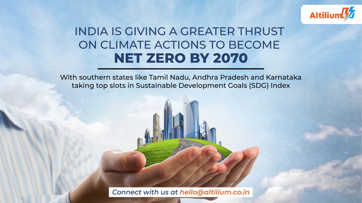 India is giving greater importance to #ClimateActions like increasing forest cover, improving the quality of #air and #water moving in line with its drive to become Net Zero by 2070.

Your organisation can contribute too. Contact us at hello@altilium.co.in

#GoGreen #altilum