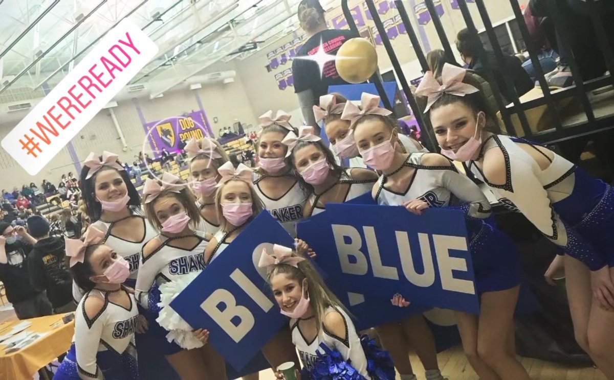 ShakerVarCheer's tweet photo. SUBURBAN COUNCIL CHAMPS 🏆 
@ShakerBlueBison https://t.co/rBs9P08oJZ