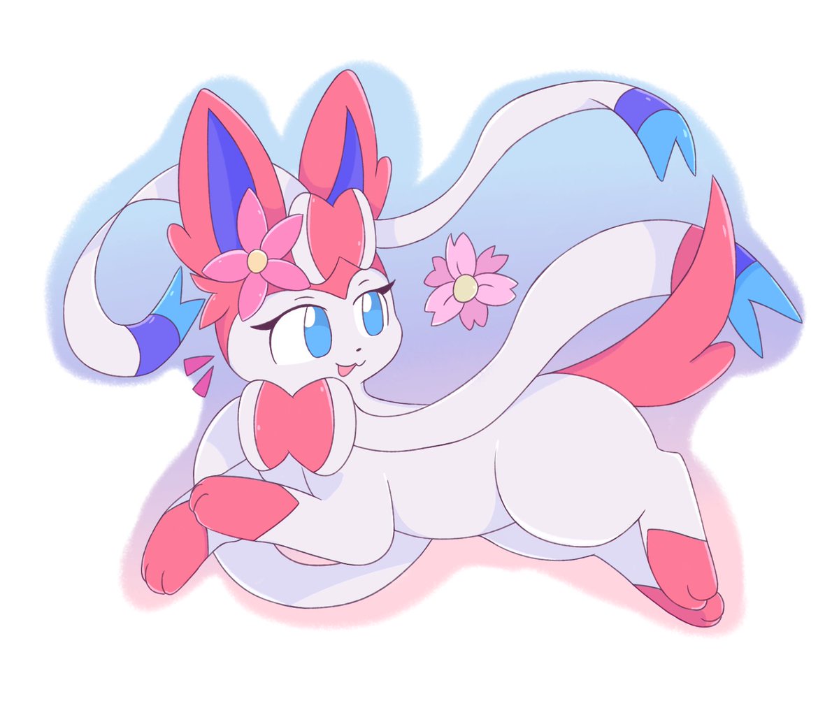 sylveon with flower.