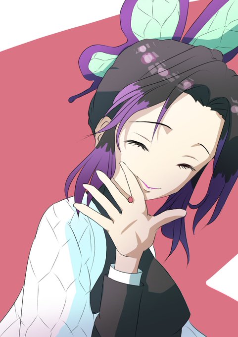 木星さんがTwitterに投稿した胡蝶しのぶ(鬼滅の刃)のイラスト。