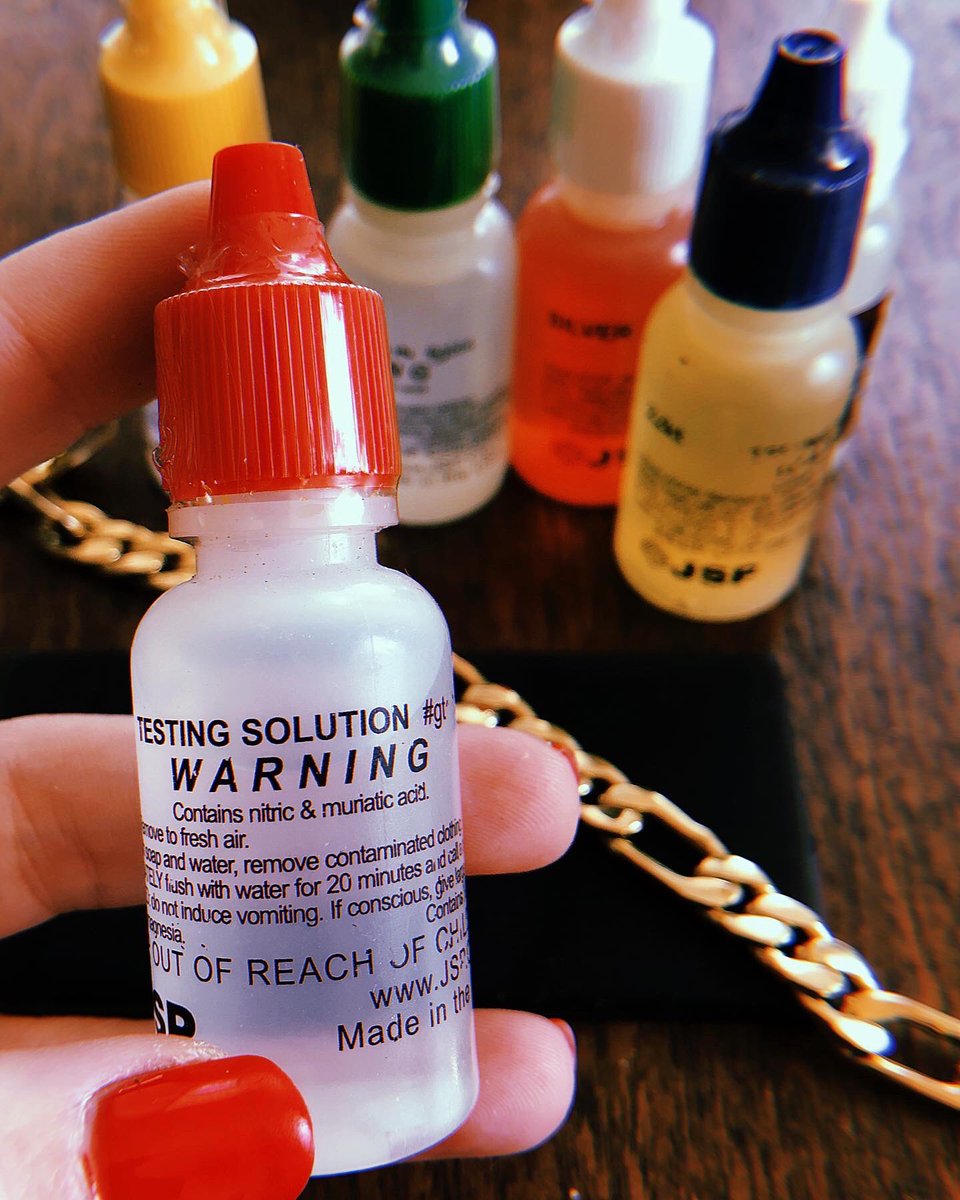 alloydjewelry's tweet photo. Did you know you can use an acid test to find out what your jewelry is made of? https://t.co/MAduOjJXsx