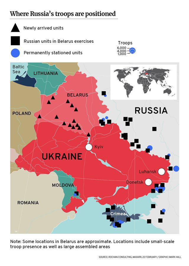 Trap_Politics_'s tweet photo. To give perspective, this is a current map of Ukraine /Russia. As of a few hours ago, Russia attacked from the East. https://t.co/50CjoIypeS