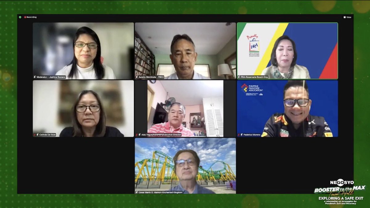 letsgonegosyo's tweet photo. Various sectors give their suggestions and opinions regarding strategies presented for a safe pandemic exit and recovery of the Philippines.

#BoosterToTheMax

LIVE NOW!
https://t.co/1FceIV0iDX… https://t.co/fLHCiPbrYM