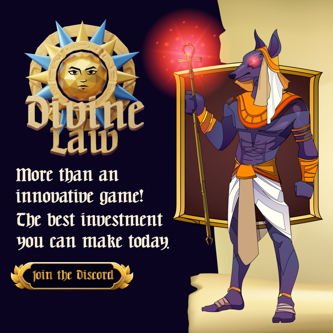 Given by the gods, the Divine Decree token represents their will, and so it is capable of influencing global decisions and events. 🌞
Learn More: divinelaw.io