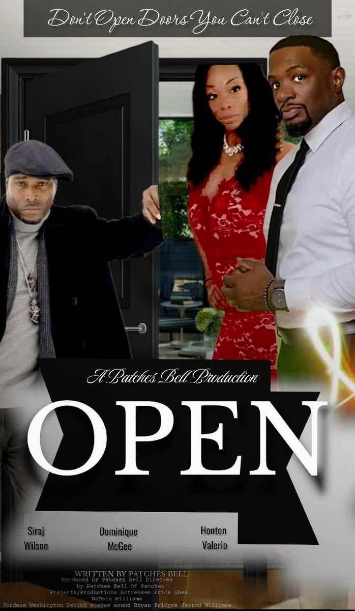 RubyRedRaw's tweet image. New hit independent film &quot;OPEN&quot; Starring Dominique McGee. 
Written by Patches Bell 
Careful of the doors that you open because you may not be able to close them .. #blackfilms #houstonfilms #independentfilmmaker #newmoviealert #houstonnewmoviemecca #acting #newmovie