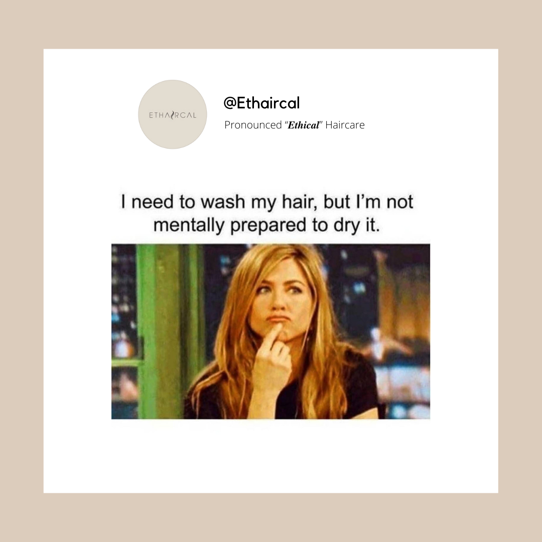 ethaircal's tweet photo. Who relates 🤣 But...if you are that lazy girl who doesn't like drying their hair, then you need our silk turban, With extra absorbent fabric to cut drying time by 50% and reduce water damage, stretching, and swelling of wet hair that can make it vulnerable to frizz, split ends https://t.co/NZRl0wft4Y