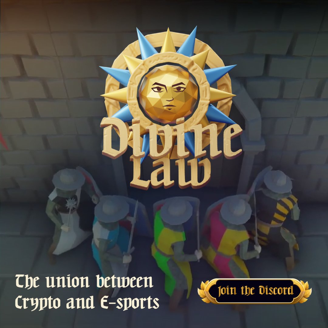 A game with competitiveness and playability.

For those who like to invest in tokens and Ntfs for financial return.

Join your Discord Channel and be part of our Whitelist today 🌞 divinelaw.io