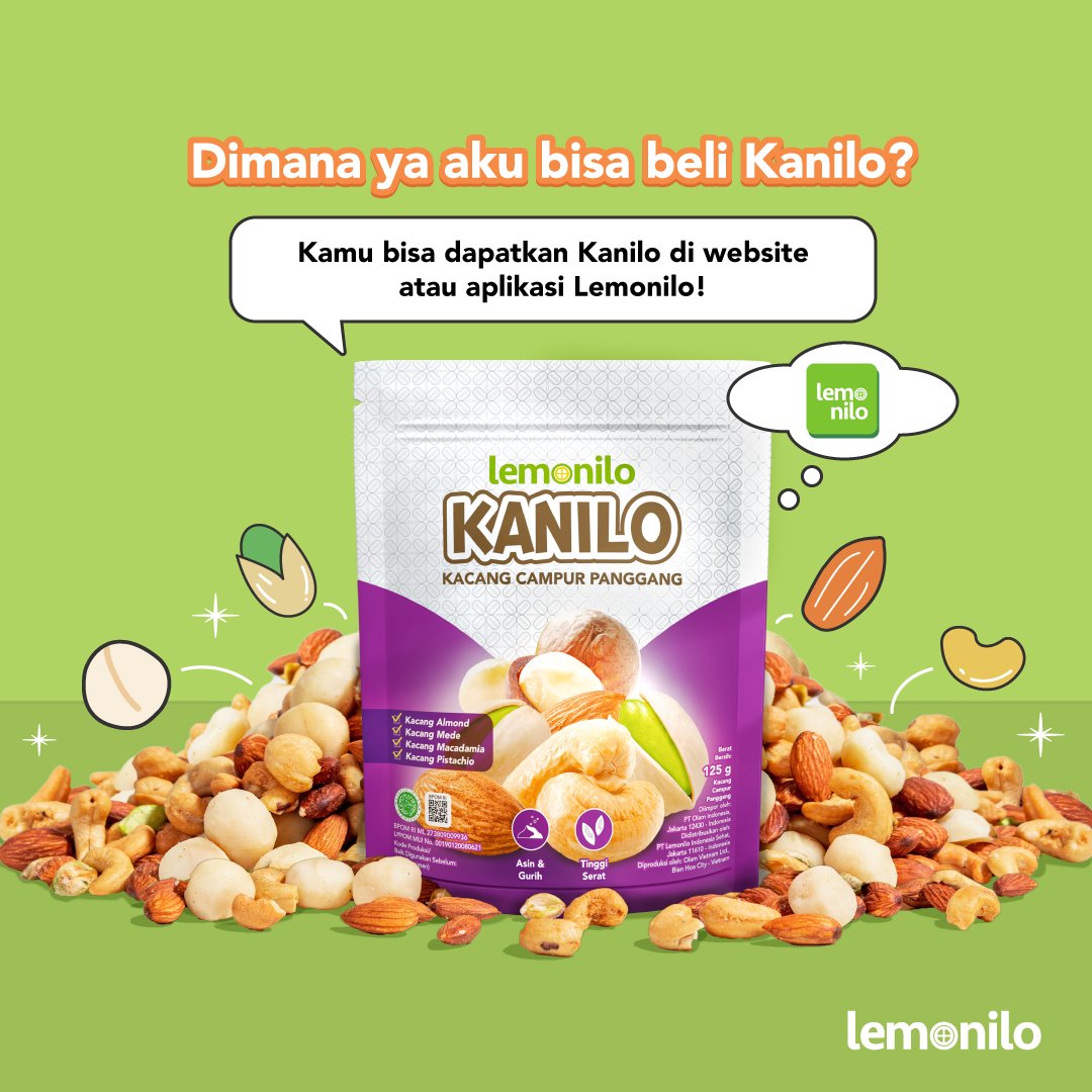 lemonilo's tweet photo. Beli Kanilo dimana sih? Nah, kan Minmon langsung diserbu pertanyaan ini deh pasti! 

Buat kamu yang udah ga sabar cobain Kanilo, kamu bisa langsung order di Web dan Aplikasi Lemonilo ya! 😊

#Kanilo #MenujuGenerasiHebat https://t.co/Yz2NehWOqw