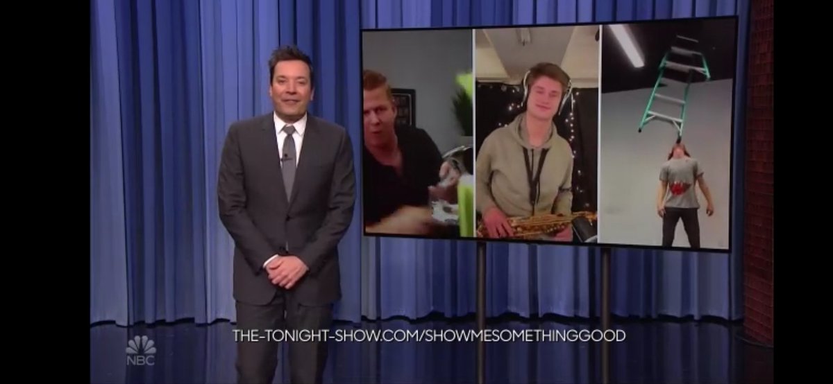 BahmaniHajian's tweet photo. #FallonTonight #ShowMeSomethingGood Was terrefic this time. Just so talented people. Well done guys👌🏻👏🏻👏🏻👏🏻☺😄🤩❤ https://t.co/JGo7o2WWrJ