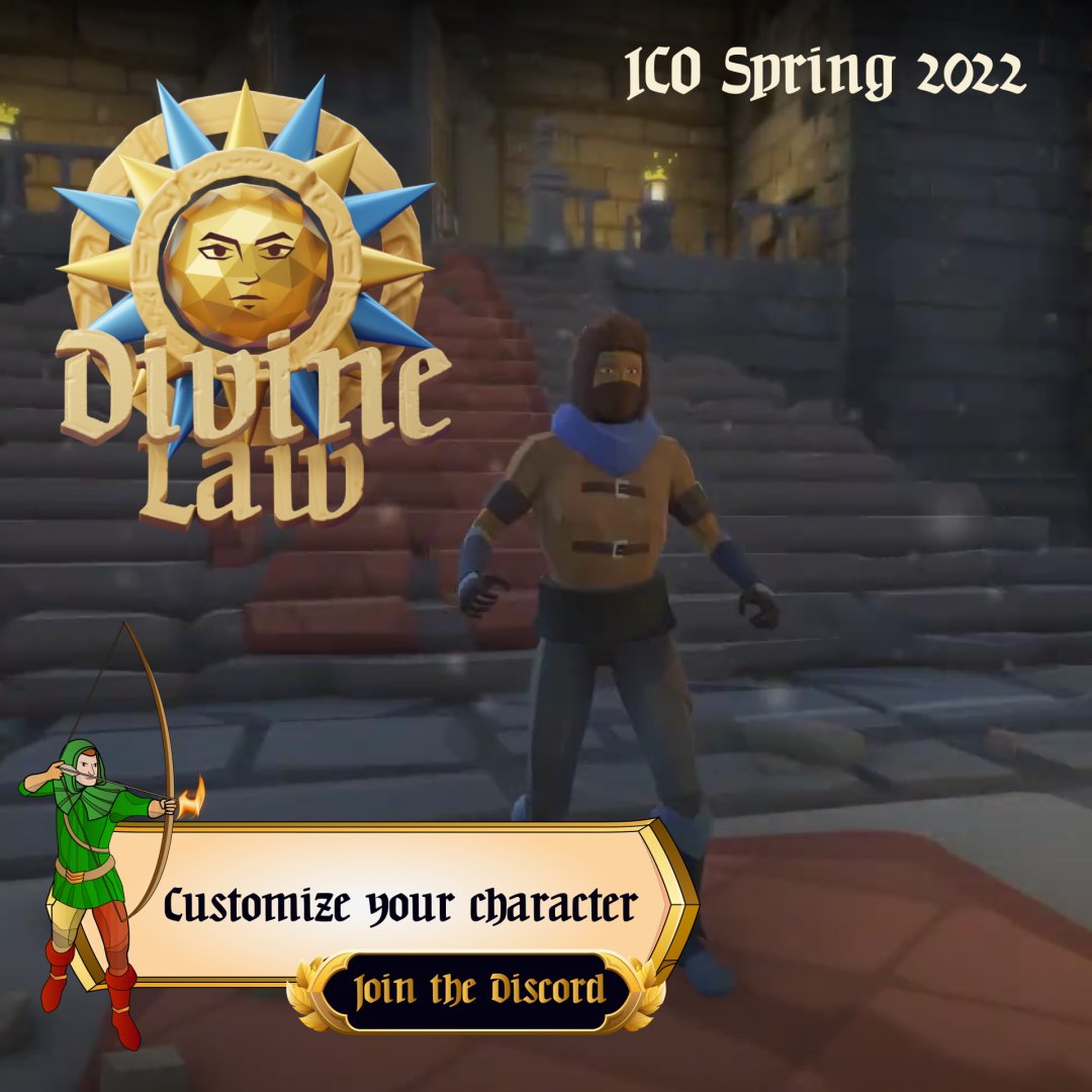 Customize your character and add value to your NFT.
Join your Discord Channel and be part of our Whitelist today 🌞 divinelaw.io
