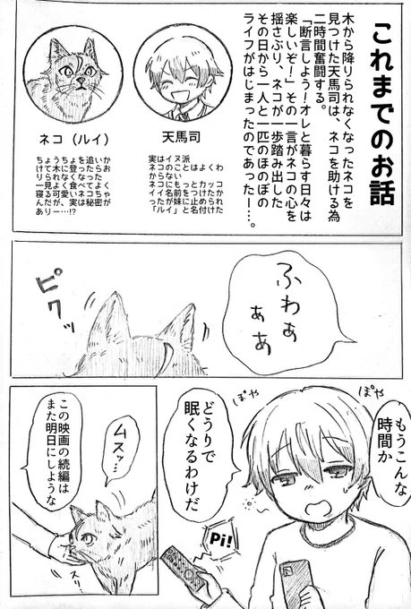 類司 猫の日ミラクルハッピーパラレルマンガです🐈‍⬛✨ https://t.co/mL1fMcTsvi