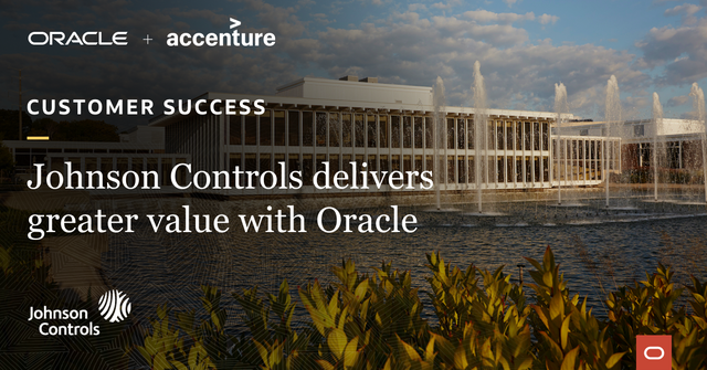 thapar_n's tweet photo. Low total cost of ownership ✅ Improved efficiency ✅ Reduced risk ✅ A few of the reasons @johnsoncontrols chose @Accenture and @Oracle Enterprise Service Management platform to improve #CX. https://t.co/wa8mwznZsB https://t.co/7tBWNTa2Gj