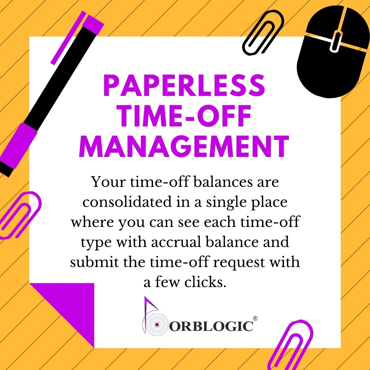 #PaperlessTimeoffManagement
Your time-off balances are consolidated in a single place where you can see each time-off type with accrual balance and submit the time-off request with a few clicks.