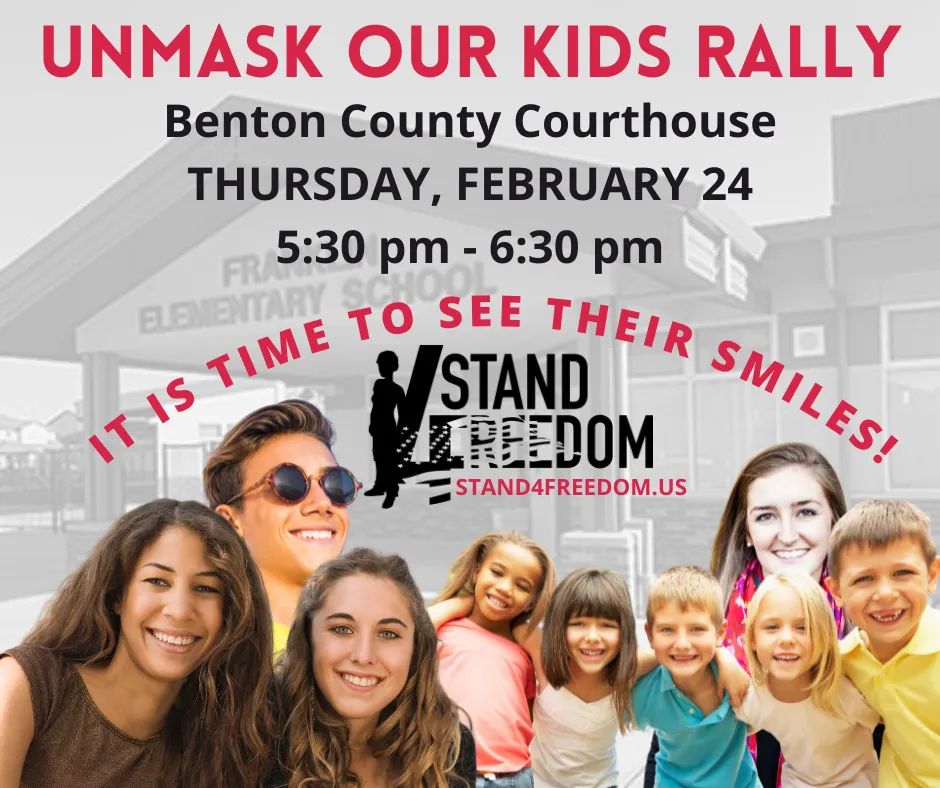 RestoreORNow's tweet photo. Bring your friends! Bring your family! Bring signs! Bring flags! But most importantly....JUST SHOW UP!

Join us to #stand4freedom for our youth! They deserve to breathe freely. They deserve to see each other's faces. THEY DESERVE FREEDOM.

#stand4freedom #unmaskourkids https://t.co/JtMhh6VOqV