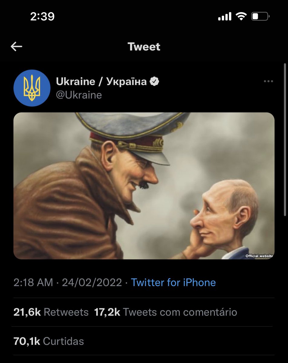 sigainnova's tweet photo. usuário do twitter: parem de fazer meme e piadas, a situação é séria 

ucrania: https://t.co/GnD0fJkj3f