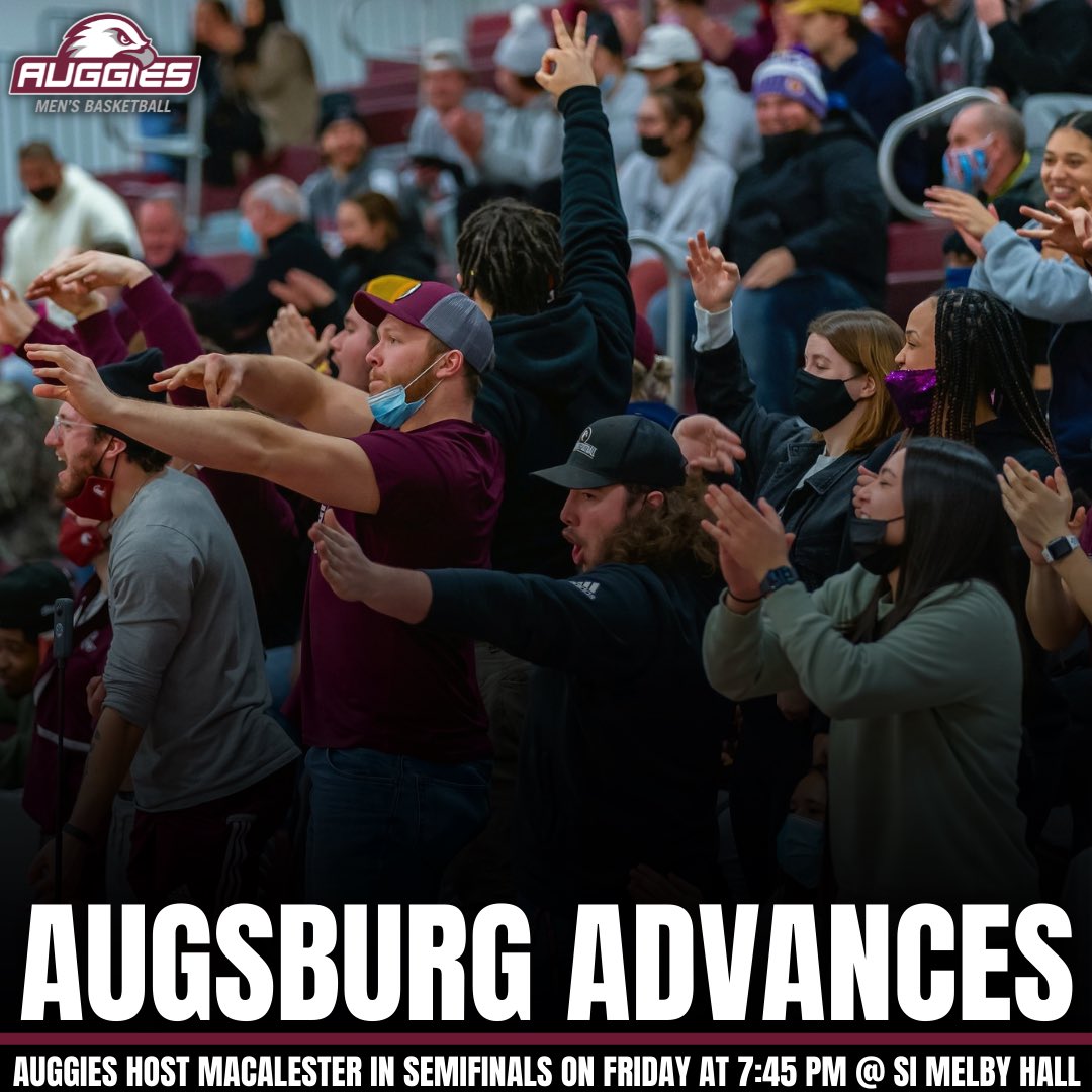 AugsburgMensBB's tweet photo. Let’s pack Si Melby Hall on Friday‼️ https://t.co/BHAc82EBi9