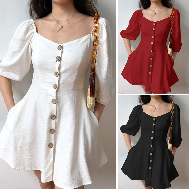GaileYang's tweet image. Check out this deal: invol.co/cl9990g 

[Free Shipping] ZANZEA Korean Style Women 3/4 Sleeve Heart-Shaped Collar Buttons Summer Mini Dress

#dressup #onlinesale #onlinesellerph #phdeals #sale