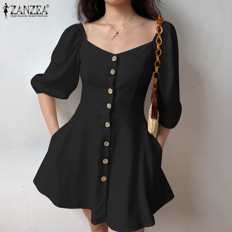 GaileYang's tweet image. Check out this deal: invol.co/cl9990g 

[Free Shipping] ZANZEA Korean Style Women 3/4 Sleeve Heart-Shaped Collar Buttons Summer Mini Dress

#dressup #onlinesale #onlinesellerph #phdeals #sale