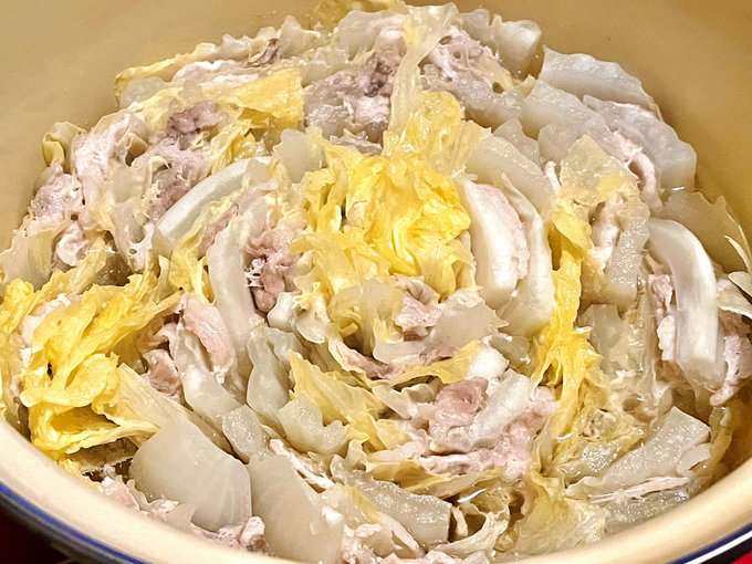 ああああ白菜豚肉鍋うめえええええええ 