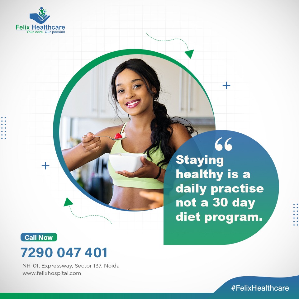 WellnessFelix's tweet photo. Staying healthy is a daily practice not a 30 day diet program.
#FelixHospital #Health #HealthyLifeStyle #Diet #DietPlan #DietProgram https://t.co/dm5MWDX0Ah