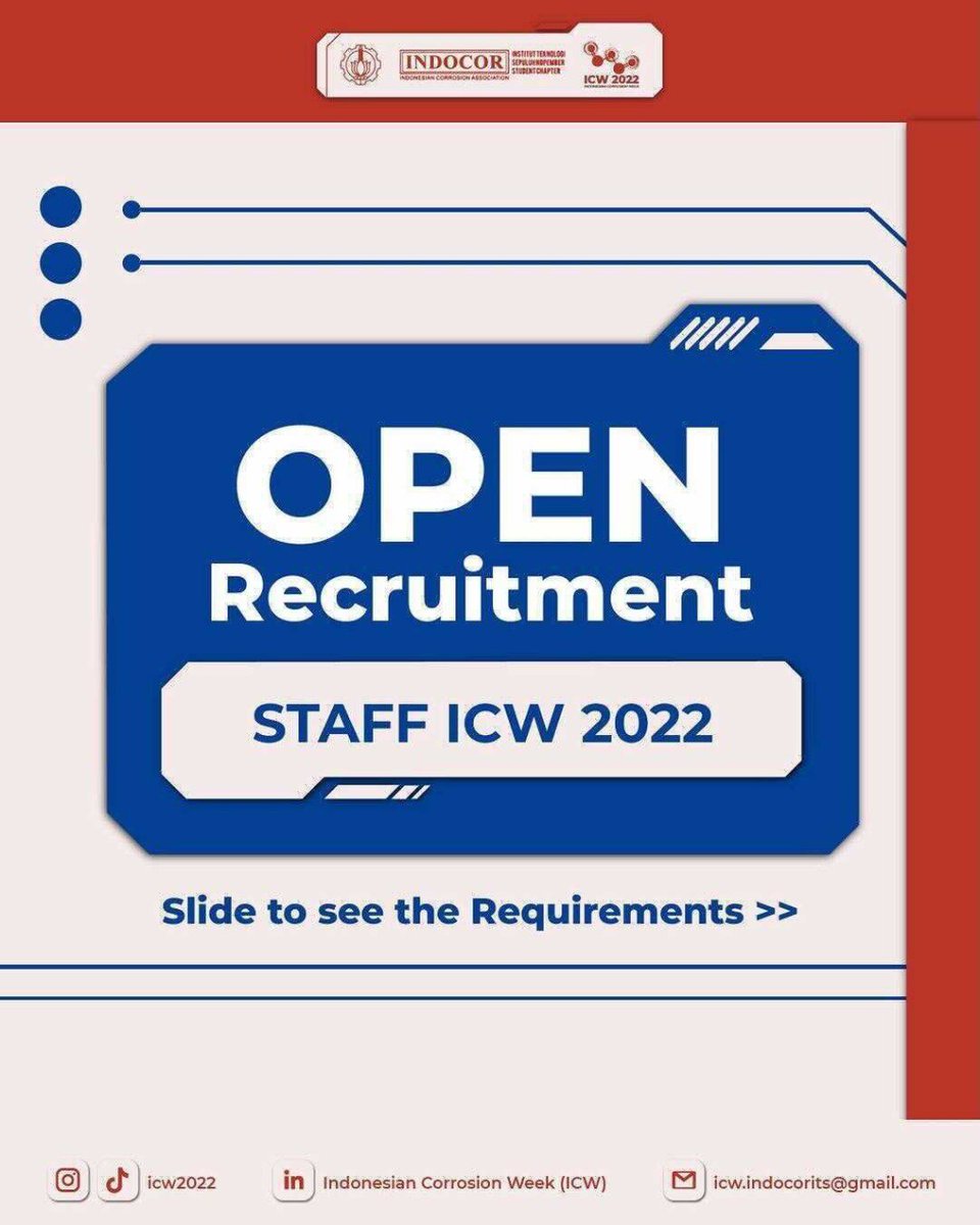its_campus's tweet photo. For further details please carefully read our guidebook that u could reached it out on our bio!
And also you can enroll yourself in the link below:

https://t.co/R7hukRMP2u

#OpenRecruitmentICW2022 #ICW2022 #INDOCORITSSC #ITSCampus #ITSSurabaya https://t.co/bbordXNnDl