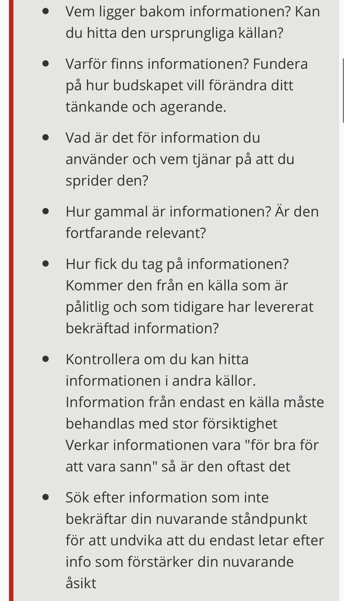 assarsson's tweet photo. Krigets första offer är sanningen.

Påminner om MSB:s checklista för källkritik. Det går snabbt på Internet men snabbt är inte alltid bra. 

https://t.co/joAK1Bhu1l https://t.co/uNomW3kzTD
