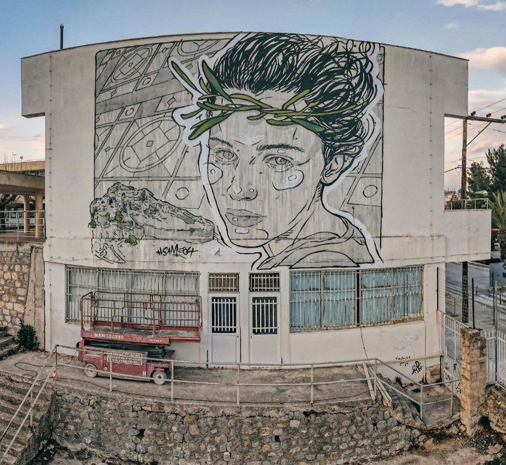 MolinaStreetArt's tweet photo. Art by Greek Same84 in Athens, Greece (2021) #same84 #athensstreetart #streetart #lamolinastreetart 📷 by @grshindig via artist https://t.co/u1kSzBSOX0 https://t.co/dYNEjtxxfw