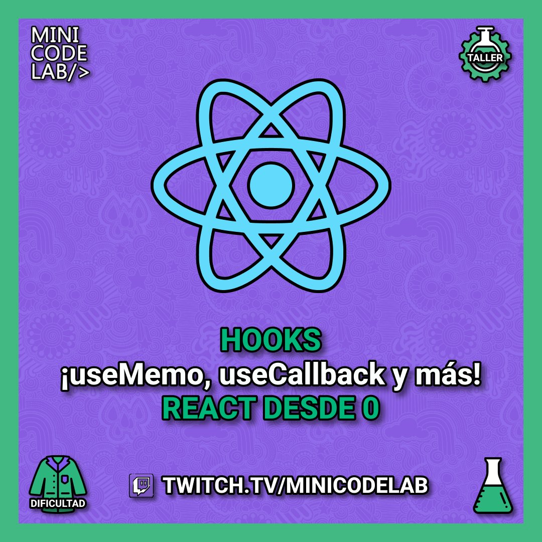 minicodelab's tweet image. FRIENDLY REMEMBER!
Es Jueves y como siempre, vamos a continuar con nuestro monográfico de React en #Twitch.
¡useMemo, useCallback y más!
a las 20:30 donde siempre.
twitch.tv/minicodelab
#MiniCodeLab