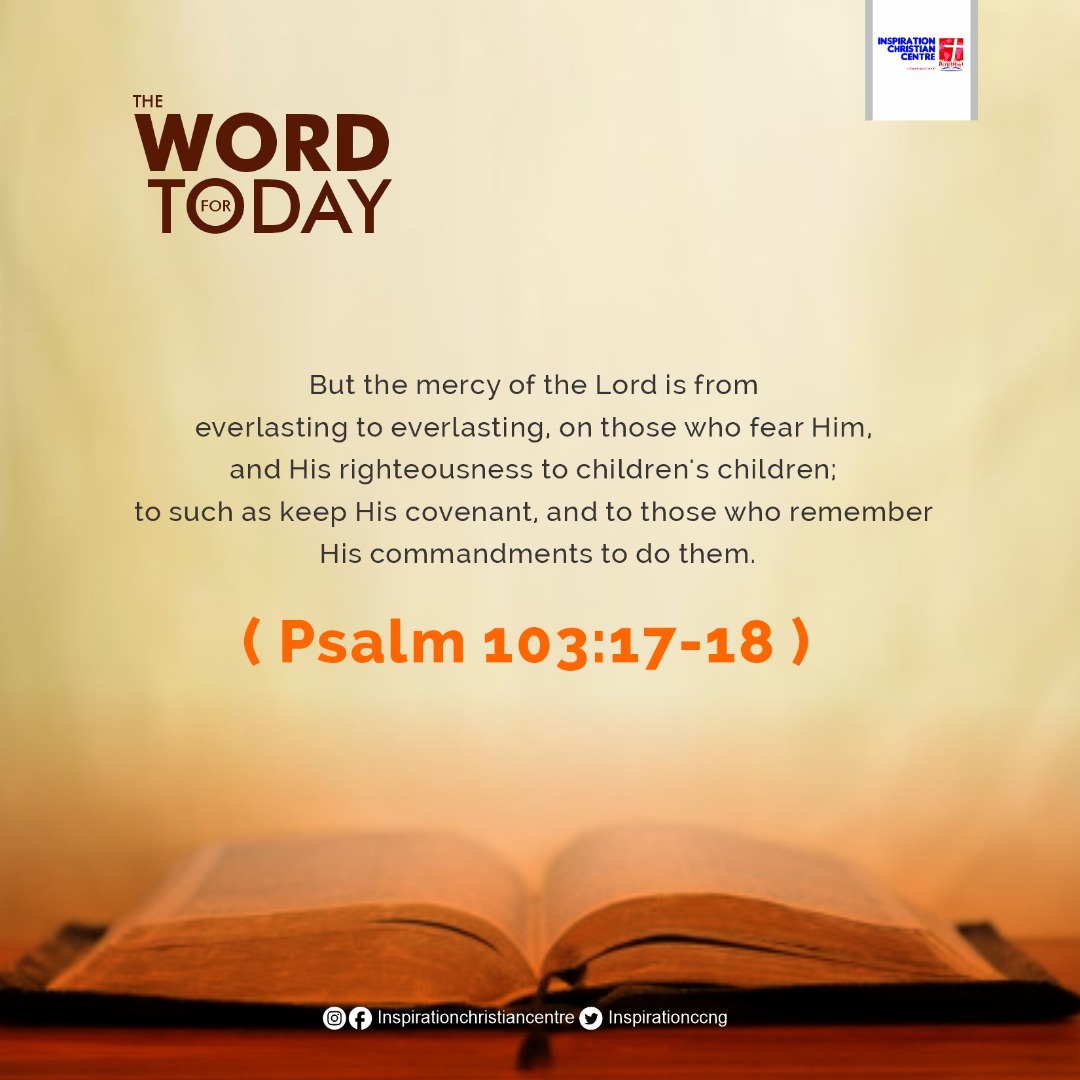 inspirationccng's tweet photo. May God's mercies be your portion. Amen🙏
RT to bless someone with this message 🙏❤
Follow @inspirationccng for more inspirational messages. 
#salvation #faith #Prayers #Motivation #Mercy #VerseOfTheDay #biblequotes #praise What God #FaithfulGod #thursdaymorning https://t.co/EUb63uRchu