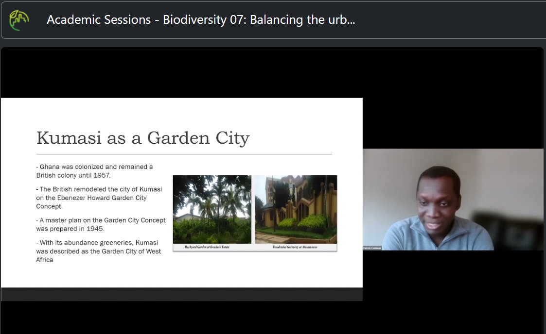 ecocitysummit's tweet photo. Join the inspiring abstract of Patrick Cobbinah on "From breathing to breathless cityscape: #Greenspace management in Ghana"!
#Ecocity2022 @dobbelska #harvesting #cropland #greencity #ghanaenvironment #kumasi https://t.co/xMYKVkrYXq