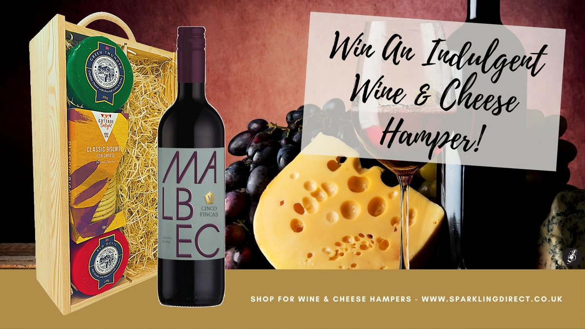 Who’s feeling #lucky? 🍀
We’re giving you the chance to #win a Cheese &amp; #Wine Hamper! 
Enter via the link below 👇 
Good luck! 💫
sparklingdirect.co.uk/blog/post/win-…

T&amp;Cs apply - #Competition closes 03/03/2022
UK Only
