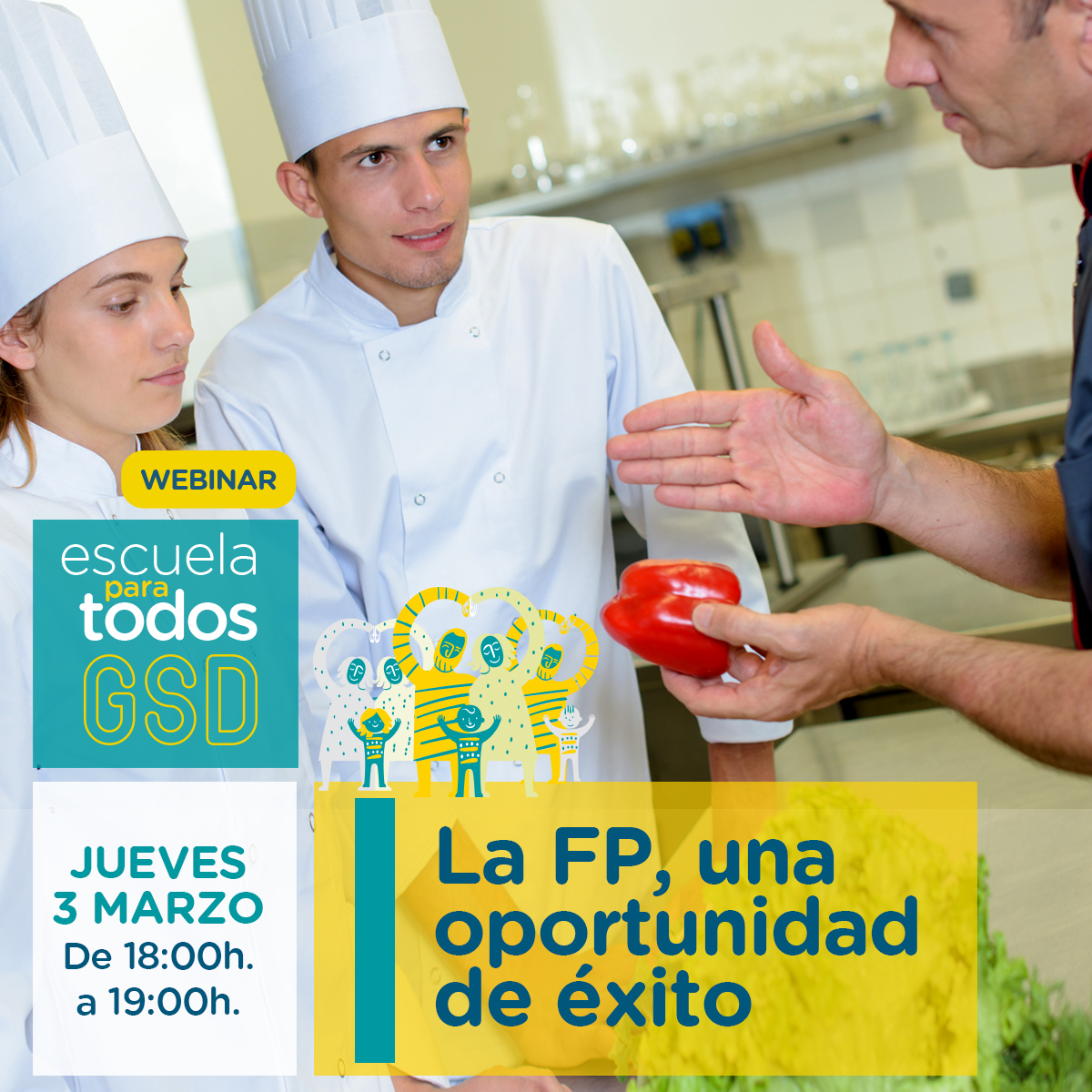 gredossandiego's tweet photo. 📢 Nuevo Webinar de la Escuela para todos GSD 👉 La FP, una oportunidad de éxito 

¡No te lo pierdas! 👉 https://t.co/oDToDwpF2Q 

#GSDEducación #GSD #FP #FormaciónProfesional #OportunidadDeÉxito #Webinar #EscuelaParaTodosGSD https://t.co/wzNjmLUJWN