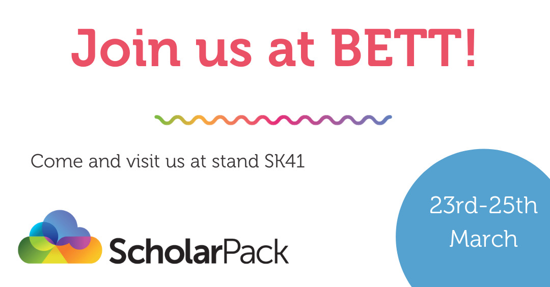 BETT is happening from 23rd-25th March!

We’ll be there at our joint stand with <a href="/ArborEdu/">Arbor Education</a>. Why not drop by and see our MIS?

Free tickets to BETT are here: hubs.ly/Q014Qm0f0