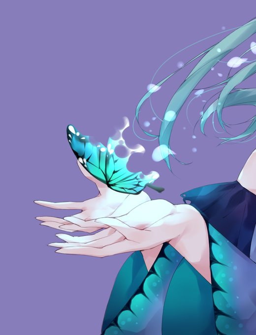 #潤羽るしあ
 #絵クロマンサー
るしあちゃん、今までありがとう。そしてさようなら。🦋 