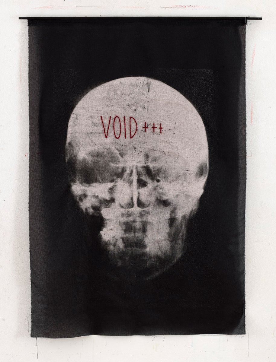 bittersauer's tweet photo. #embroidery #silkscreen #selfportrait #void https://t.co/AGTfHaIy9T