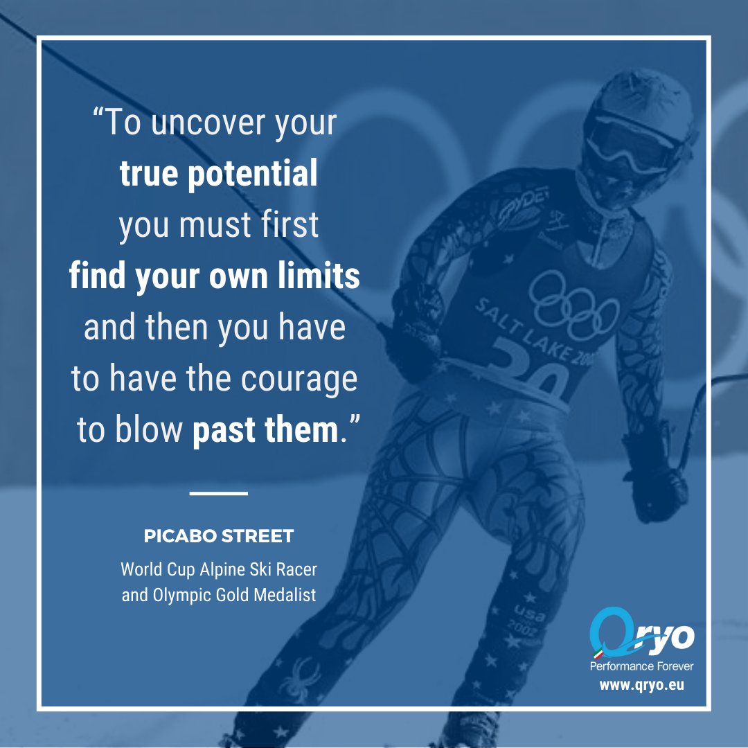 QRYO_Recovery's tweet photo. “To uncover your 𝘁𝗿𝘂𝗲 𝗽𝗼𝘁𝗲𝗻𝘁𝗶𝗮𝗹
you must first 𝗳𝗶𝗻𝗱 𝘆𝗼𝘂𝗿 𝗼𝘄𝗻 𝗹𝗶𝗺𝗶𝘁𝘀 
and then you have to have the courage
to blow 𝗽𝗮𝘀𝘁 𝘁𝗵𝗲𝗺.”

𝙿𝙸𝙲𝙰𝙱𝙾 𝚂𝚃𝚁𝙴𝙴𝚃
⛷️ Olympic Gold Medalist

#Qryo #Quotes #SportQuotes #Motivation #PicaboStreet https://t.co/G0PBsnyxyG