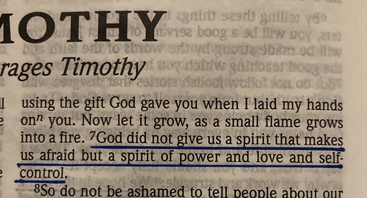 StranSmith's tweet photo. Have spirit of power,love,&amp; self control today #2timothy1:7 https://t.co/hKFSHz4stF