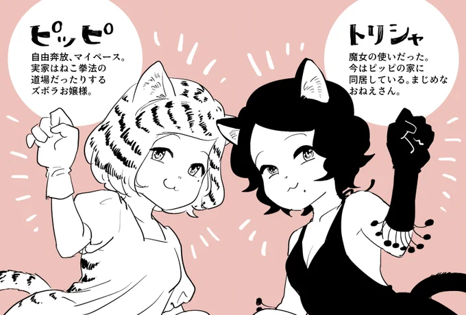 せっかくなのでご紹介～ならくがき!🐈🐈‍⬛ 