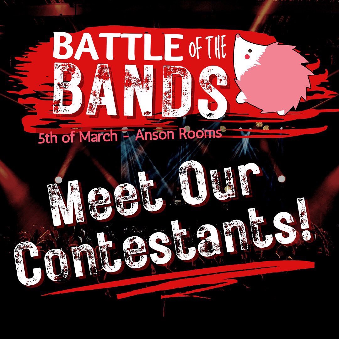BristolRAG's tweet photo. ❗️MEET THE CONTESTANTS❗️
Battle of the Bands is fast approaching, so it’s about time we introduce the 6 brilliant musicians who will be battling it out to see who’s best (and to win the ultimate prize!)🌟 https://t.co/KUwqufDpc2