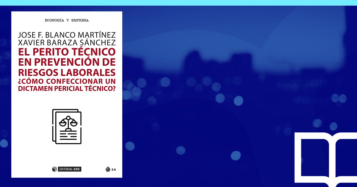 ¿Cómo confeccionar un #dictamenpericial técnico? El libro «El #perito técnico en prevención de #riesgoslaborales #PRL» repasa la legislación y los criterios técnicos básicos para que puedas familiarizarte con la profesión.

✍️<a href="/XaviBaraza/">Xavi Baraza</a> y José F. Blanco 🔗ow.ly/3ocg30sbH3W