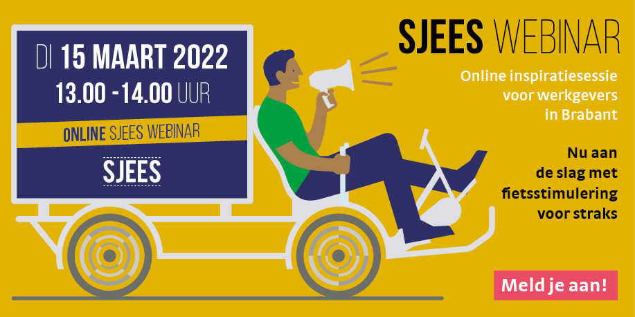 Wil jij ook dat werknemers vaker op de fiets naar het werk komen? Nu is de tijd om als werkgever concreet aan de slag te gaan. Meld je snel aan voor dit webinar, georganiseerd in samenwerking met <a href="/bmnetwerk/">Brabant Mobiliteitsnetwerk</a> 
bit.ly/3Hih0dB