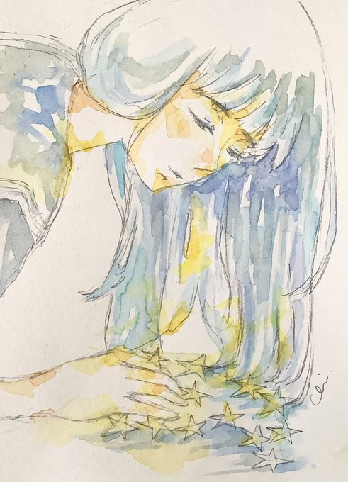 『君に触れたなら』

#水彩画 #絵画 #イラスト 