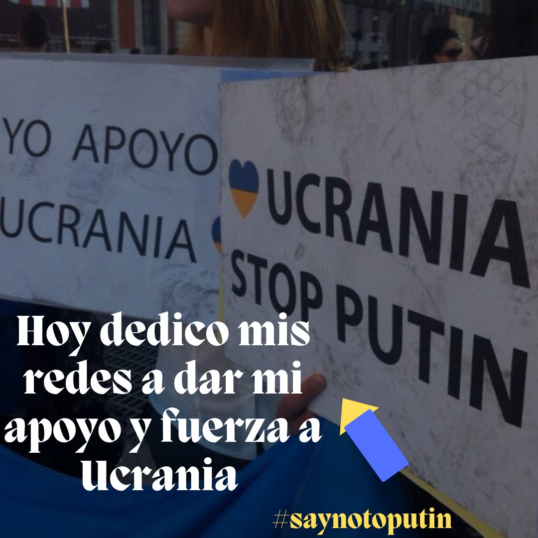 CSmilig's tweet photo. #SayNOtoPutin fuerza ucrania... hoy empieza el principio del fin.. en lucha de la #libertad #yoapoyoaucrania https://t.co/EMsxSPH7uH