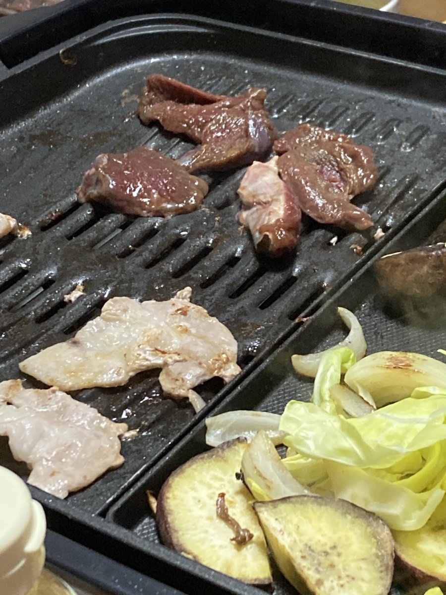 今日自宅で焼肉パーティなんだけど人生初の猪肉で震えてる🐗🥩 
