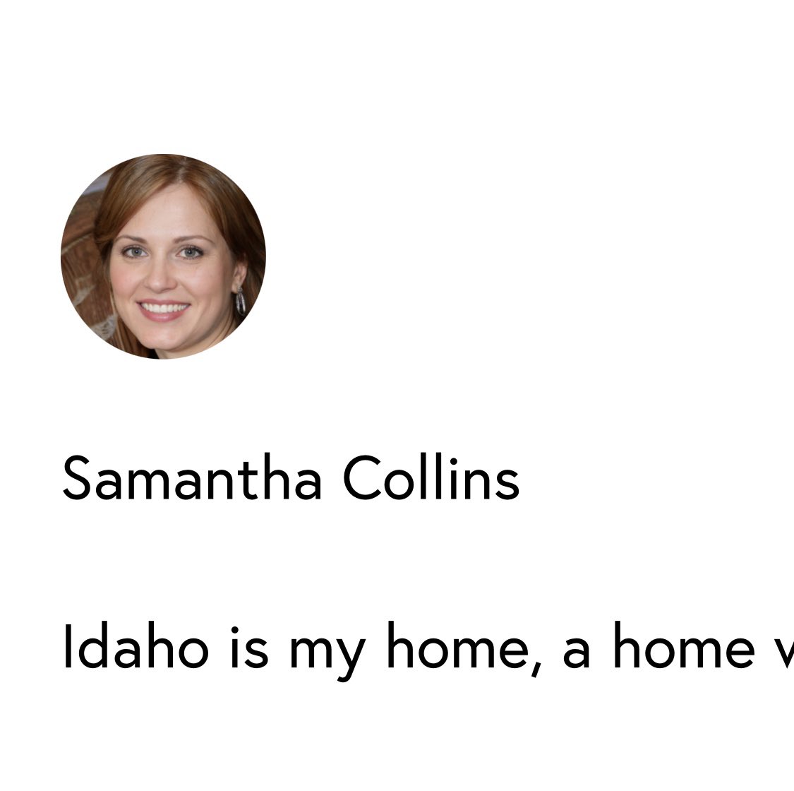 OnAirWithAllieB's tweet photo. @MorganRomeroTV Also did this girl really write this article or was it a creep alone in their basement? Because I can’t find this human anywhere and every single article is written by “Samantha Collins” @IdahoTribune show your real self, don’t be shy https://t.co/fRqaEEWPOf