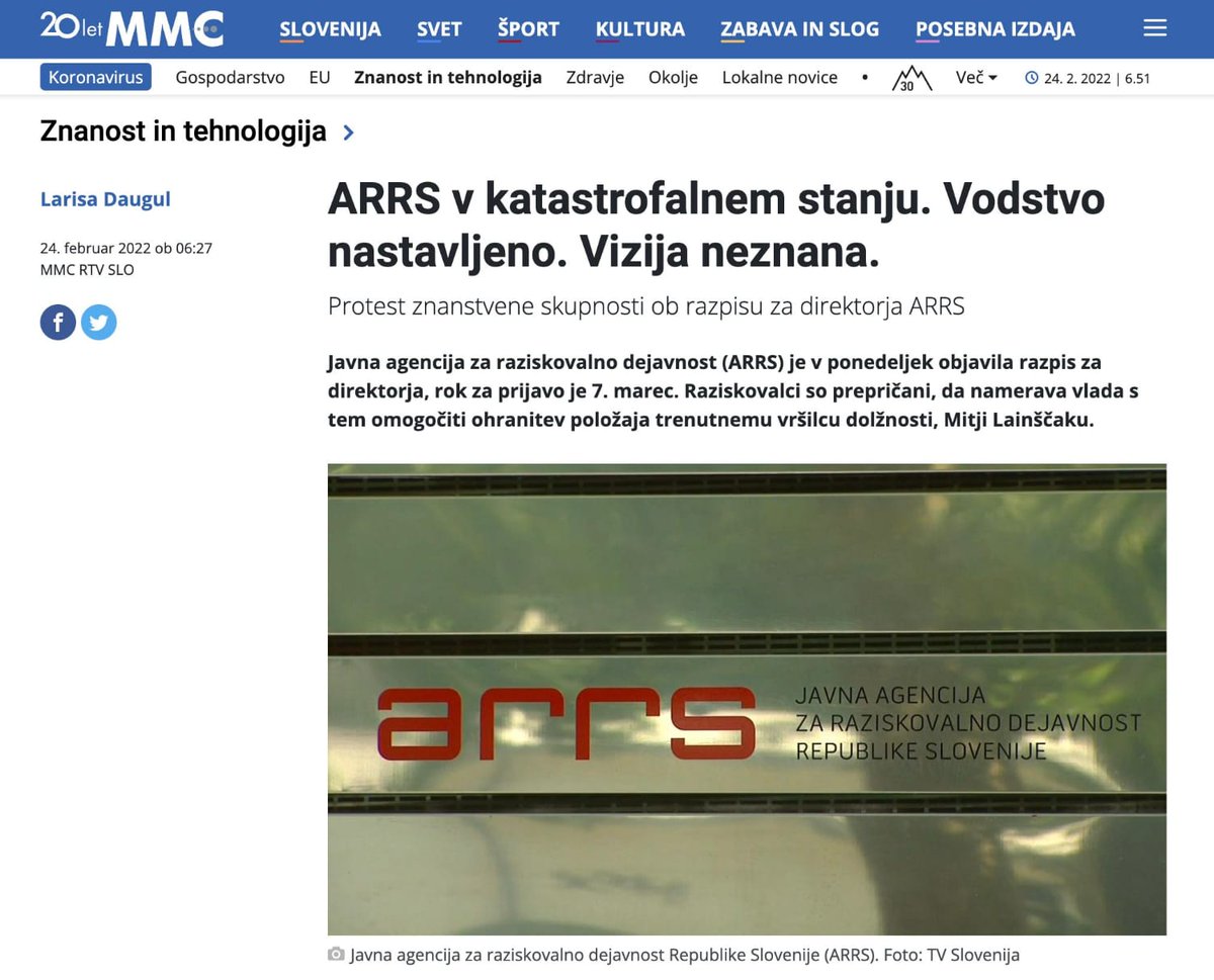 Kaj se dogaja??? Članek je s spletne strani <a href="/rtvslo/">📱MMC RTV Slovenija</a> izginil slabo uro po objavi. Imel je že veliko komentarjev. ?????