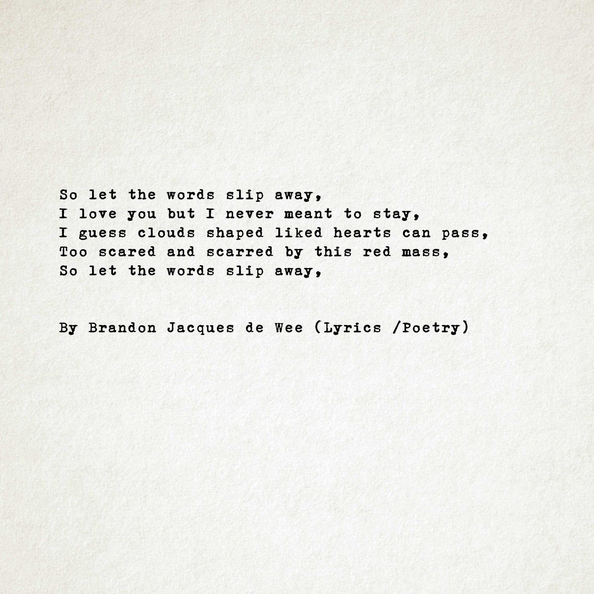 Panda11Bran's tweet photo. Lyrics, poetry.

#WritingCommunity #singthis #music #ghostwriter #jazz #neosoul #triphop #infp #lyrical #musicismudrug https://t.co/sy82OM9nZ3