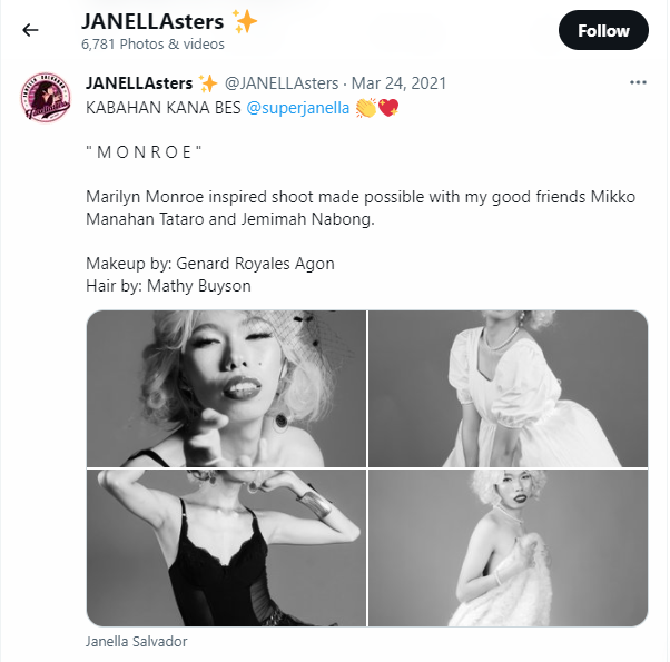 JanellaReigns's tweet photo. Eto ang OFFICIAL fans club ni Janella. May point ba na kinokek nila si Jea sa mukang to?? Ibang soild fans na mismo ni Janella ang nagsabi na inactive sila. Pag may important ganap si Jea, rare magpa Twitter party, pero pag para sa mga walang kakwenta kwentang bagay nagpapa TP! https://t.co/HrfettElKy