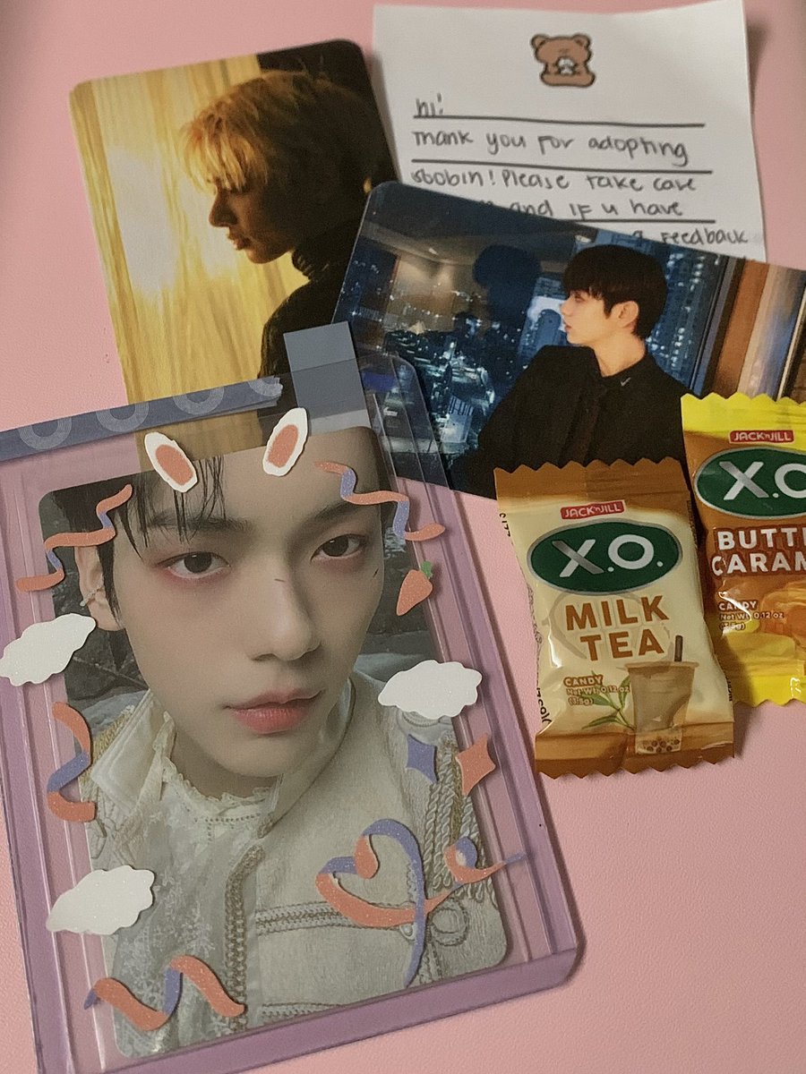 W1SHLISTMYG's tweet photo. #W1SHGRANTED ☻

[ #julproofs ]
so cute ni soobin 🐰 !! thank you @julc4rts for being kind n for the smooth transaction! safe packaging and the freebies r my fave 😋 tysm again and take care ♡ https://t.co/2i8VIiQNdt